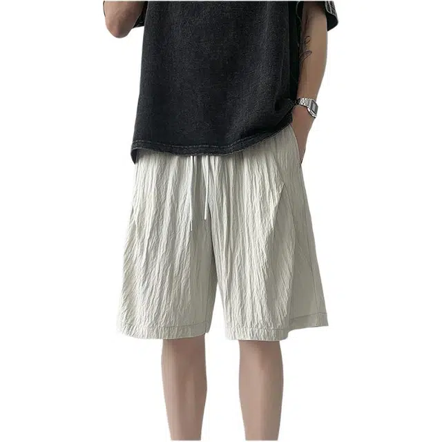 煦加 速干潮牌美式高街五分休闲短裤 男款