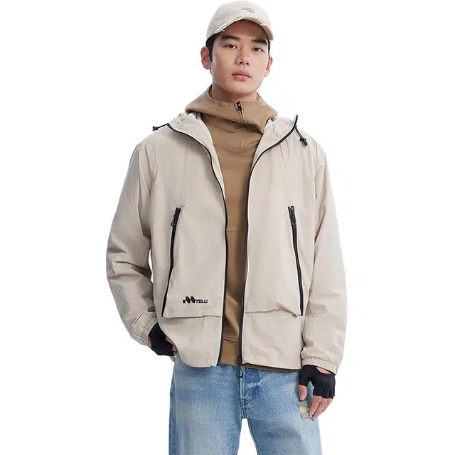 美特斯邦威 舒适百搭山系户外拉链夹克外套 男款