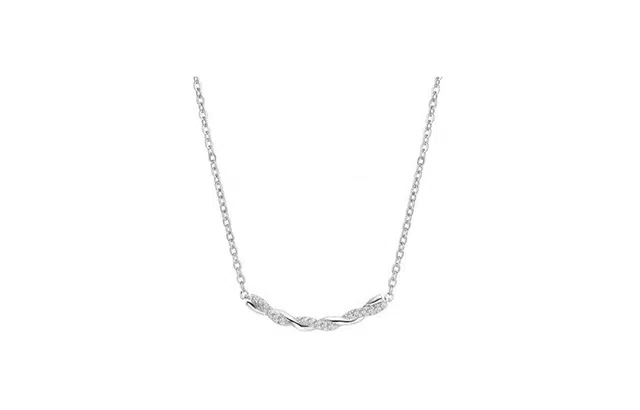 克拉日记 微笑笑脸新款麻花女弯曲小众设计高级感简约气质百搭锁骨链招财平安好运 合金 项链 女款