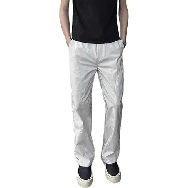 加荣 美式斜切微喇休闲裤男款三防软壳弯刀工装裤子速干户外运动直筒裤 男女同款