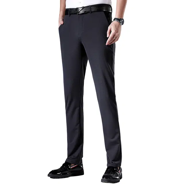 富铤 美式复古简约百搭透气网眼薄款高弹户外吸湿速干长裤休闲裤 男款 灰色