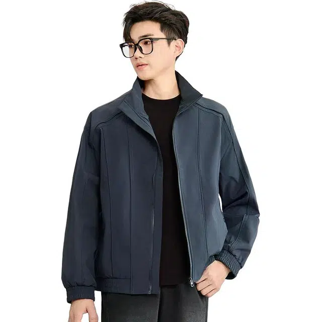 三福 修身立领休闲长袖夹克 男款