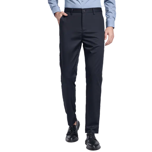 红豆 含桑蚕丝挺括有型微弹商务职业正装通勤百搭直筒休闲裤 男款