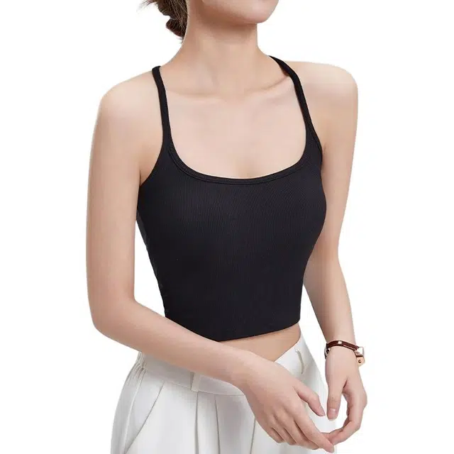 善己 纯色简约修身短款舒适时尚吊带 女款