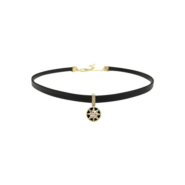 骊碧 黑色轻奢复古小众高级感酷脖子实用高档轻奢有意义 合金 项链 女款