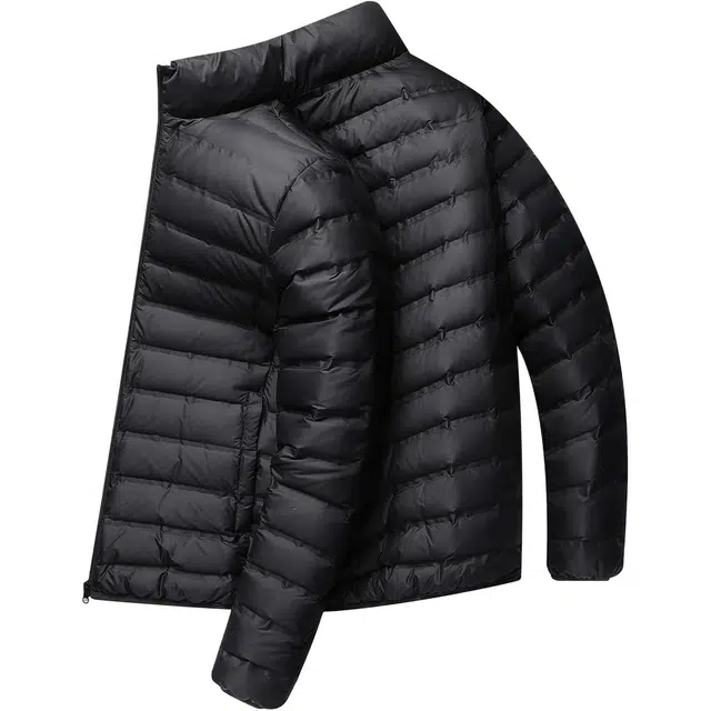 鸭鸭 立领短款休闲长袖羽绒服 男款