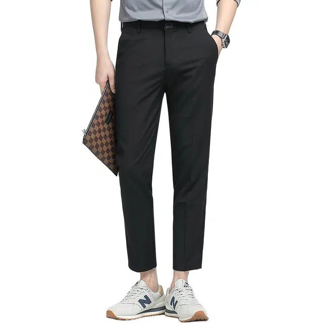 卡丹狄诺 抗皱免烫夏季轻薄凉感舒适潮流百搭极简风九分休闲裤 男款