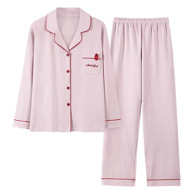 顶瓜瓜 云感轻柔纯棉棉料简约舒适无束缚可外穿家居服睡衣套装 男女同款