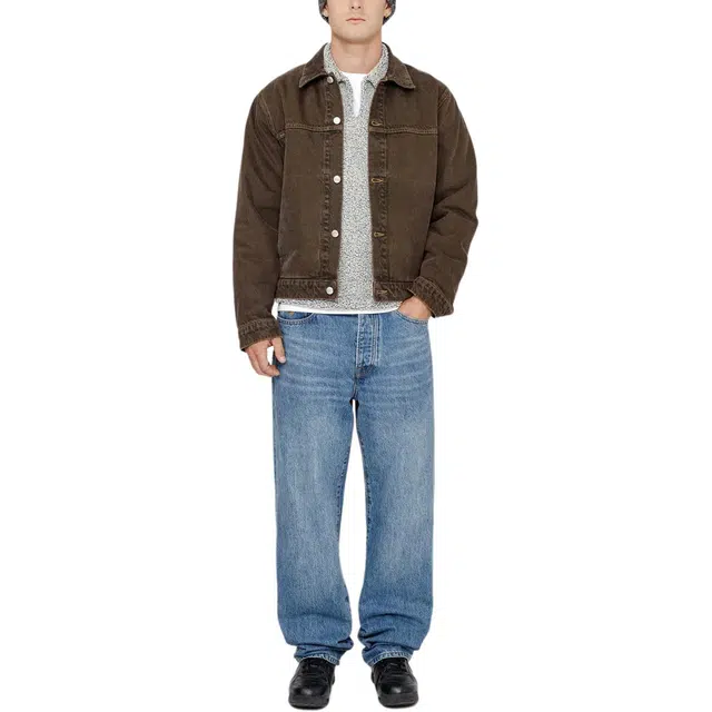 Stussy SS24 TRUCKER JACKET DENIM logo