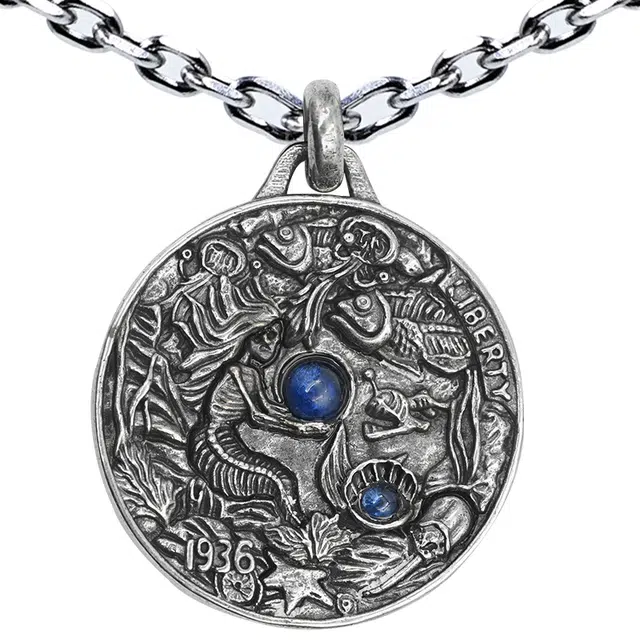 【可定制刻字】 白木黑冰 美人鱼骨小众新中式潮流高级感 银合金 项链 女款 礼盒