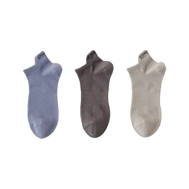 木林森 不掉跟吸汗防臭舒适透气隐形防滑抗菌短袜 男女同款 组合装