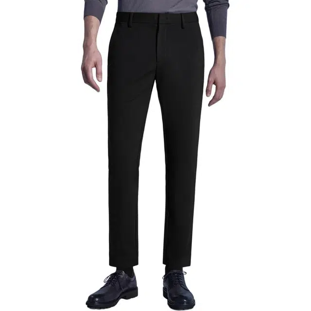 依文 舒适舒适亲肤休闲裤 男款 黑色