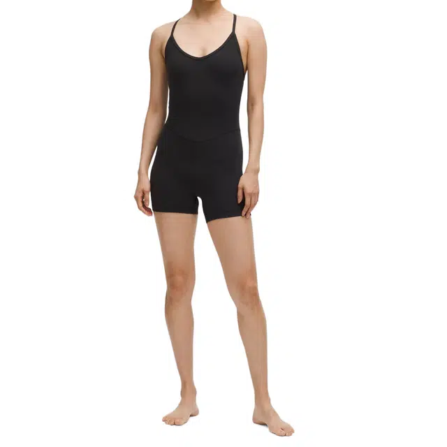 lululemon AlignCross-Back Bodysuit 4"Nulu (black)