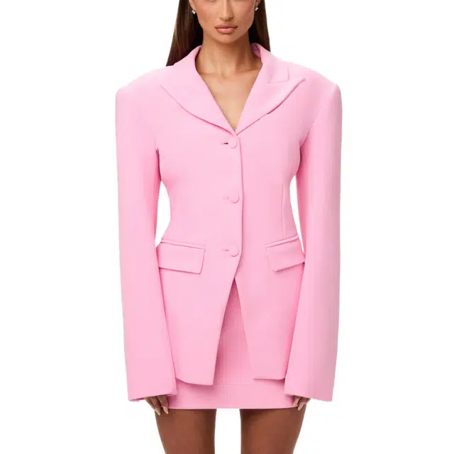 NAKED WARDROBE Suiting Power Shoulder Blazer