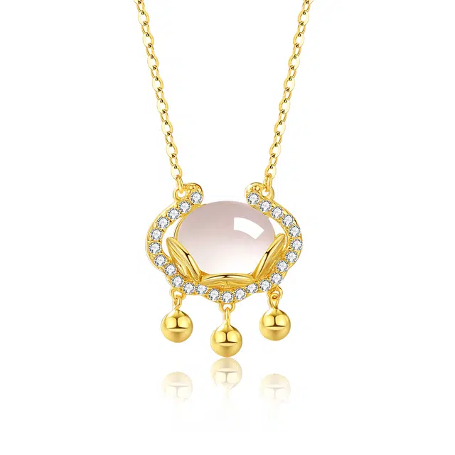 匆匆那年 祥云平安扣 原创设计锁骨链 小众高级感设计可调节 玉髓 项链 女款