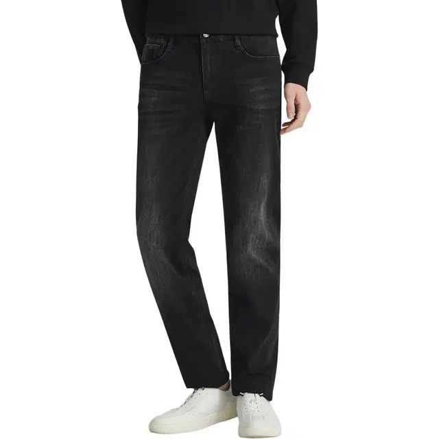 利郎 低腰商务极简风牛仔裤 男款 黑