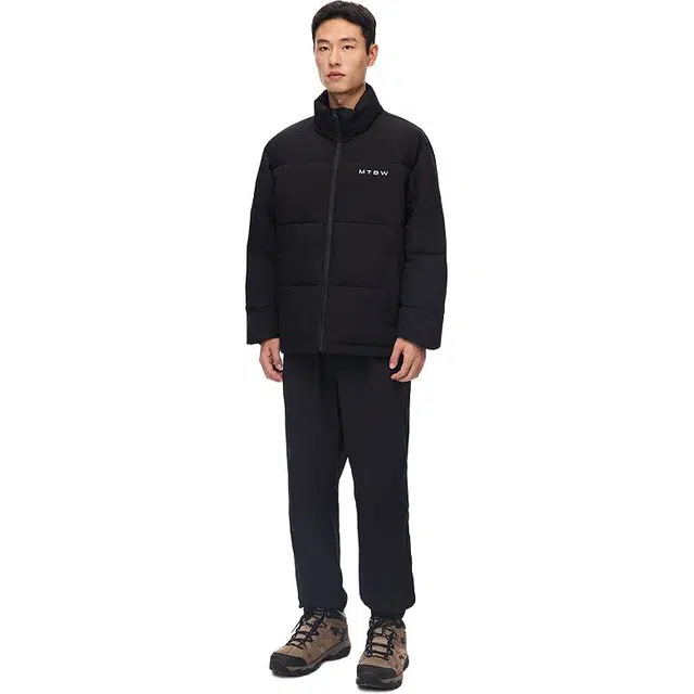 美特斯邦威 简洁立领加厚抗寒棉服 男女同款