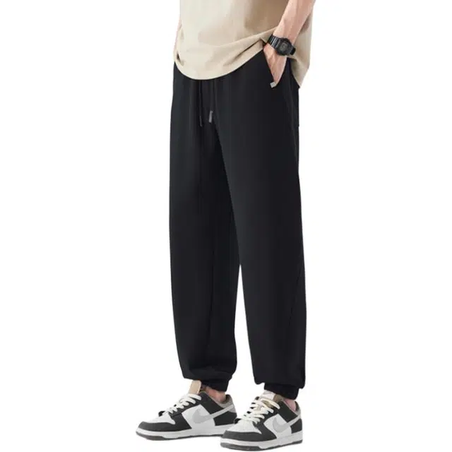 童先森 薄款针织卫潮流百搭休闲裤 男女同款