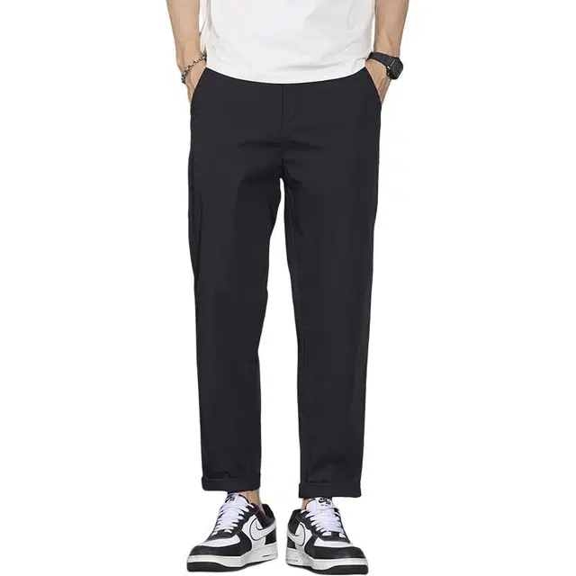 卡丹狄诺 长绒棉冰丝夏季微锥弹力潮流时尚百搭休闲裤 男款