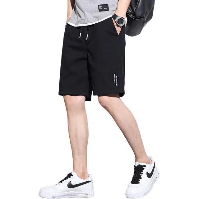 协协乐 男士夏季薄款凉感透气宽松美式潮牌工装五分运动韩版潮流沙滩中裤子休闲短裤 男款