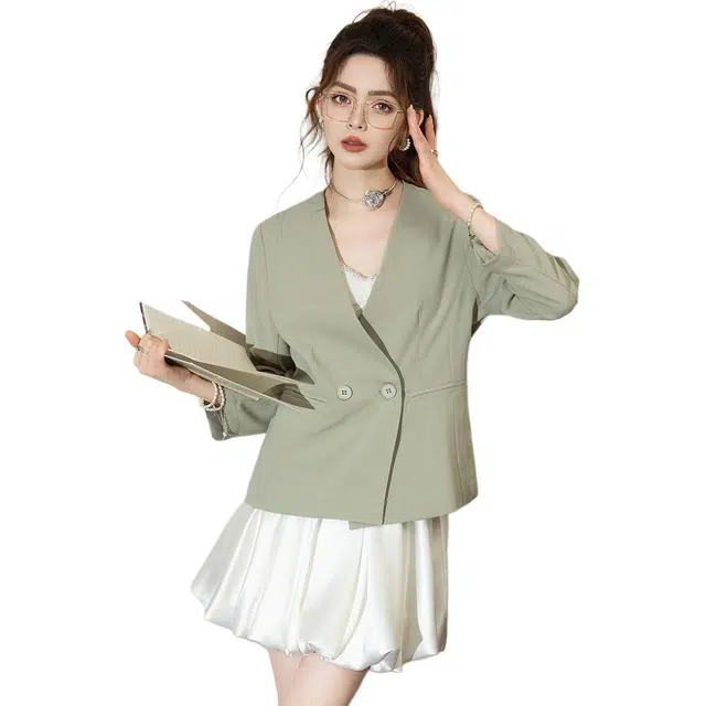 法文箱子 气质高级感时尚外套西装 女款