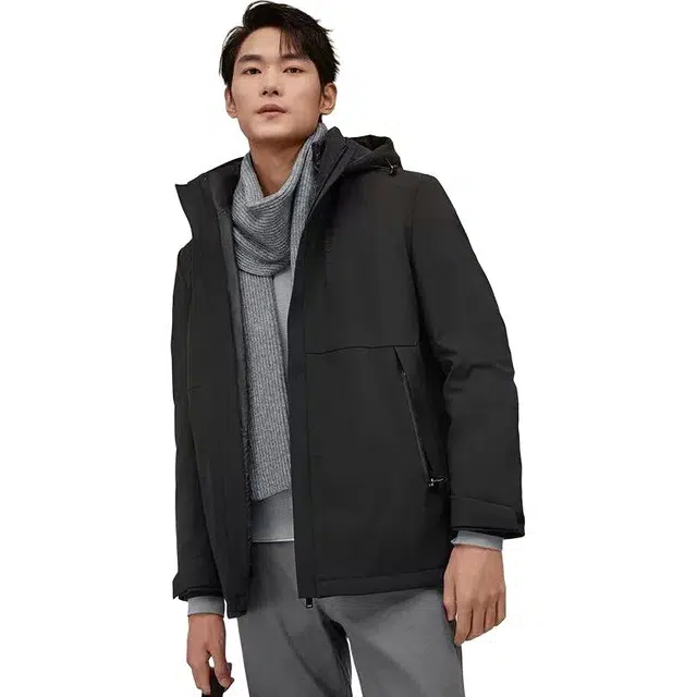 红豆 三防可脱卸保暖羽绒服 男款