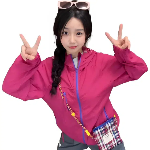 徐百货 多巴胺薄款速干透气百搭户外骑行防晒服 男女同款
