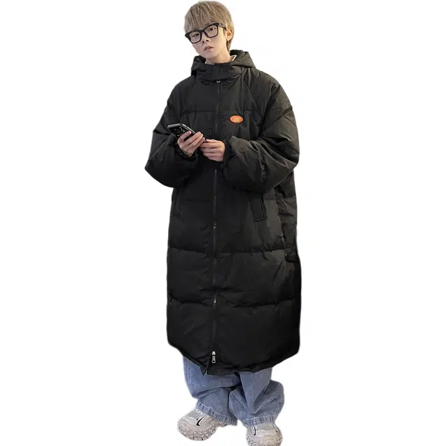 极限涡轮 美式街头风加厚连帽面包服棉服 男女同款