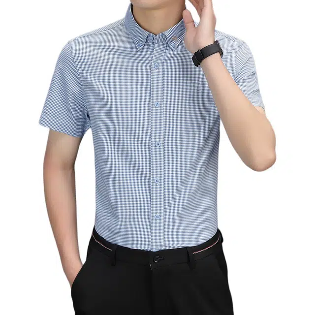 卡丹狄诺 简约印花百搭舒适短袖衬衫 男款