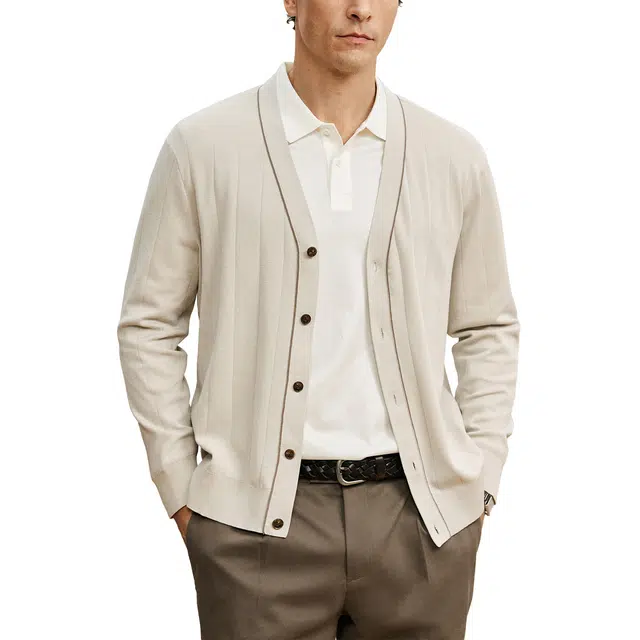 丹宁哲学 舒适亲肤长绒棉长袖针织衫 男款