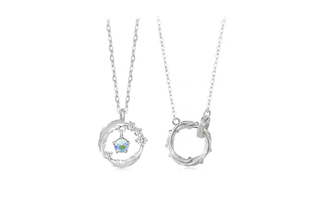 大唐国鼎 羽你相伴 森系小清 新荆棘之环爱心花朵 冷淡风 时尚小众设计 合金 项链 男女同款情侣款