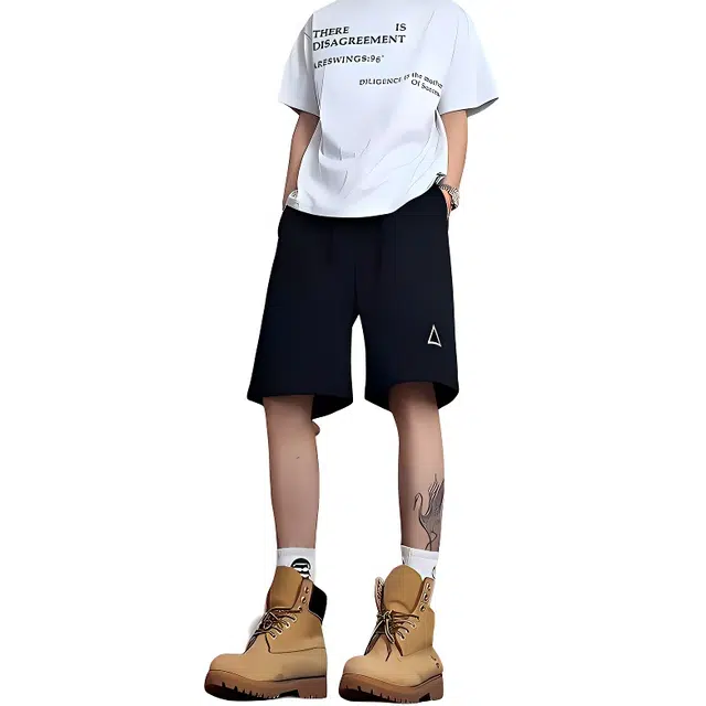 单爵 时尚个性舒适基础款休闲短裤 男女同款