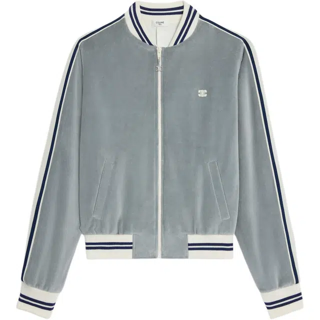 CELINE FW25 Triomphe Embroidered Baseball Jacket