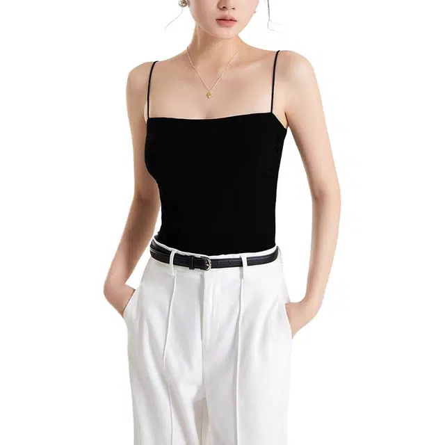 善己 简约舒适时尚百搭清新吊带 女款