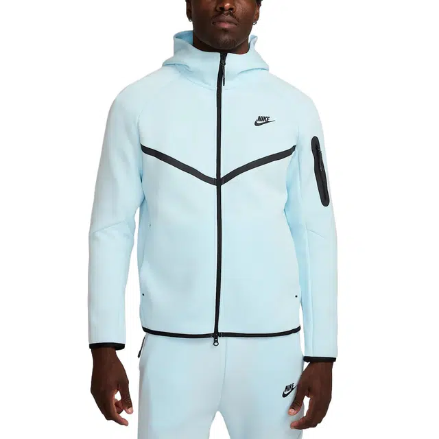 Nike Tech Hoodie Glacier Blue Black