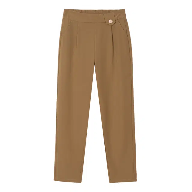 法文箱子 高腰显瘦百搭小脚直筒休闲裤 女款