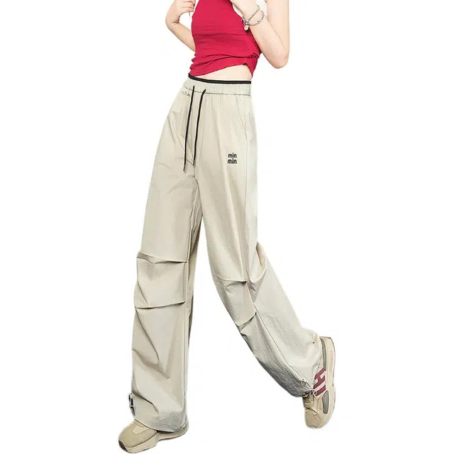 法文箱子 高级感女式宽松休闲裤 女款