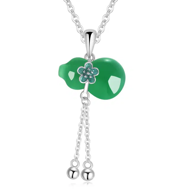 帝苏行 福禄流苏典雅高贵新中式国潮 吉祥如意平安顺遂 好运 简约小众设计 玉髓 项链 女款