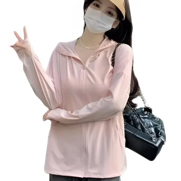 木木兔 透气韩版户外潮流连帽防晒服 男女同款