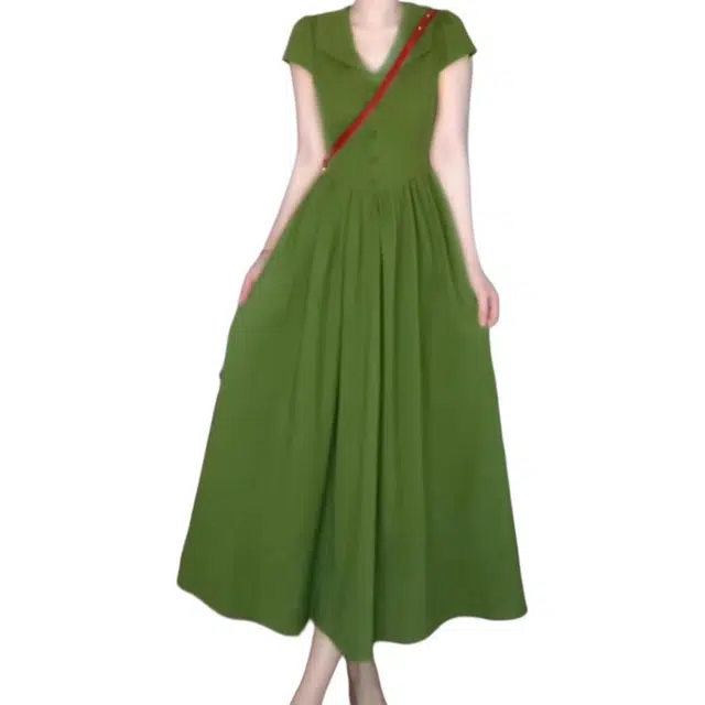 黛尔佳人 韩版学院风简约绑带收腰显瘦衬衫女初夏搭配百搭半身裙套装连衣裙 女款