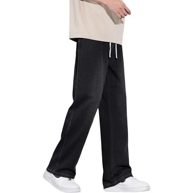 宝米卡 春夏款美式潮牌痞帅宽松直筒阔腿休闲长裤子牛仔裤 男女同款