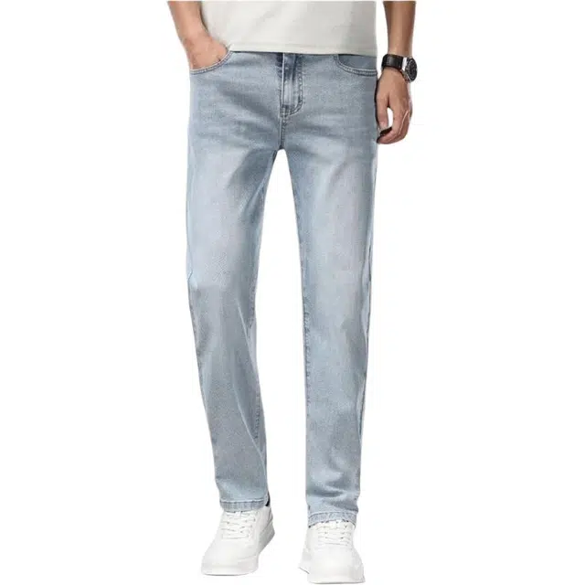 宝米卡 宽松直筒薄款潮牌痞帅休闲长裤子牛仔裤 男女同款