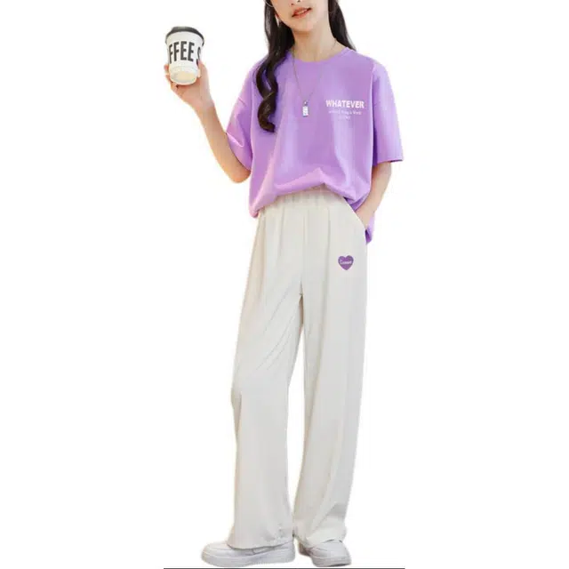 大童 憨憨象 舒适简约透气亲肤休闲运动套装