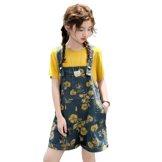 儿童款 俞兆林 透气洋气柔软舒适潮流背带裤 图片色