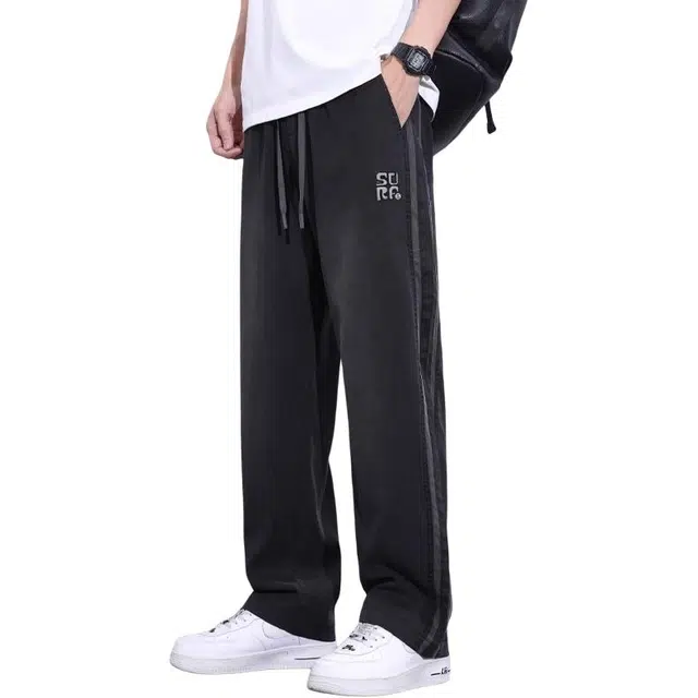 隐狼世家 垂坠感牛仔裤宽松直筒阔腿潮流薄款夏季休闲裤 男款