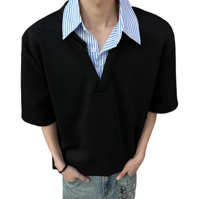 NEVER RULE vintagecleanfitPOLO