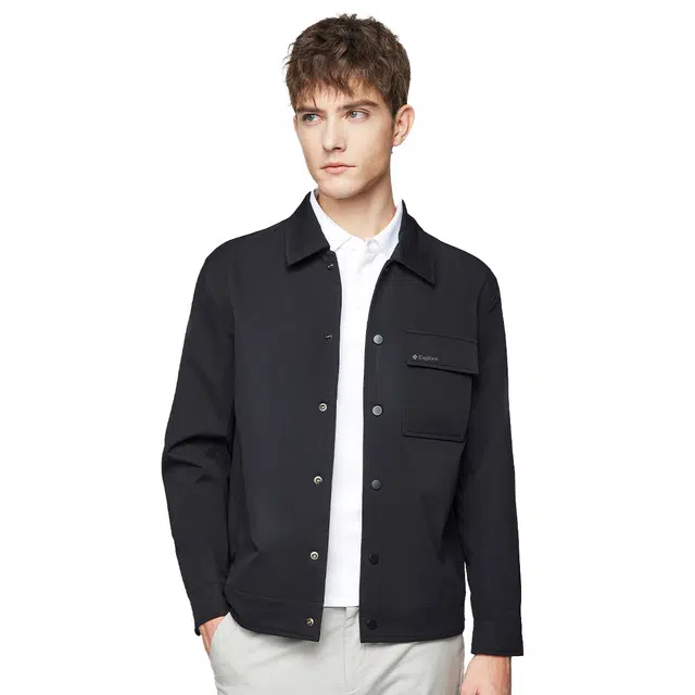 红豆 斜纹肌理商务通勤百搭易打理工装单排扣夹克外套 男款