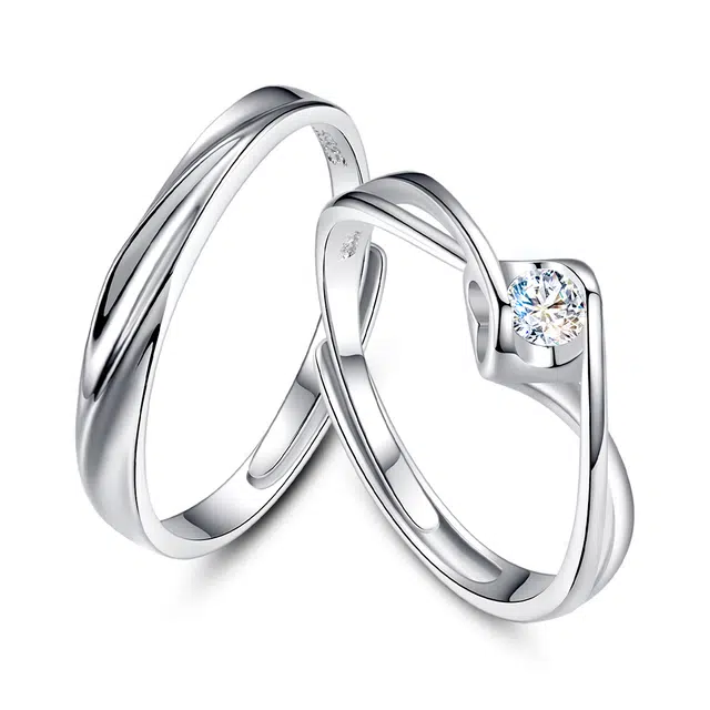 【告白钻戒】可定制刻字 匆匆那年 将幸福定格 见证永恒的爱 轻奢高级感 简约设计 时尚精致百搭 莫桑石 戒指 男女同款情侣款