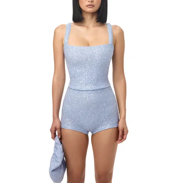 NAKED WARDROBE Sequin Hot Pants
