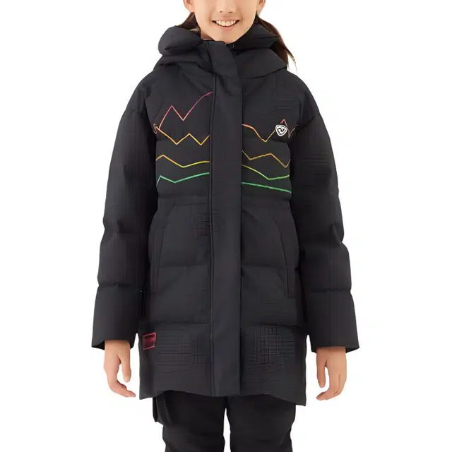诺诗兰 防水透气连帽羽绒服 青少年